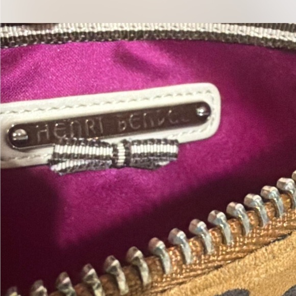 Henri Bendel Leopard Print Haircalf Leather Clutch Wristlet Pouch - Picture 4 of 8